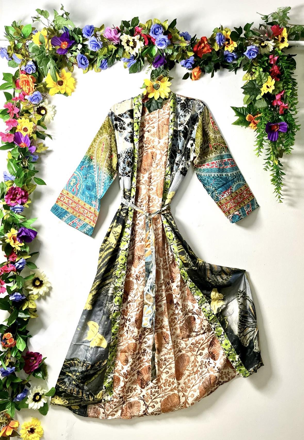 Silk Wanderlust Patch Kimono