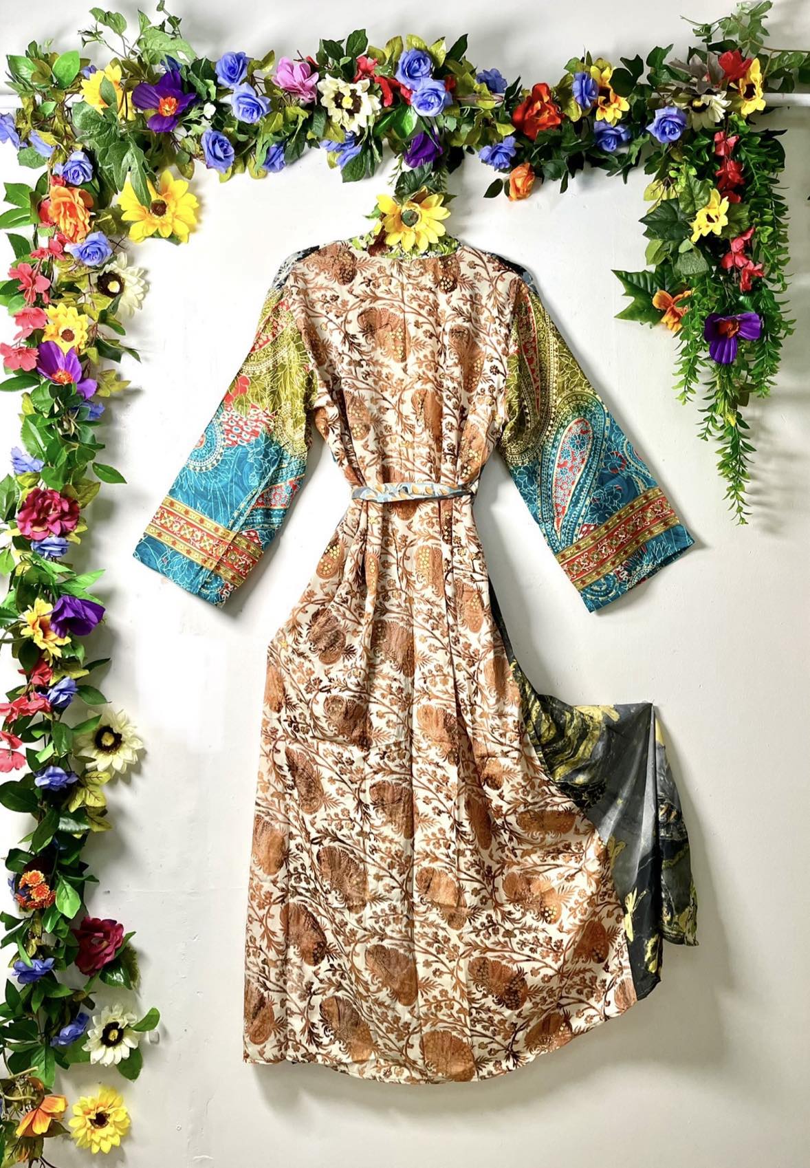 Silk Wanderlust Patch Kimono