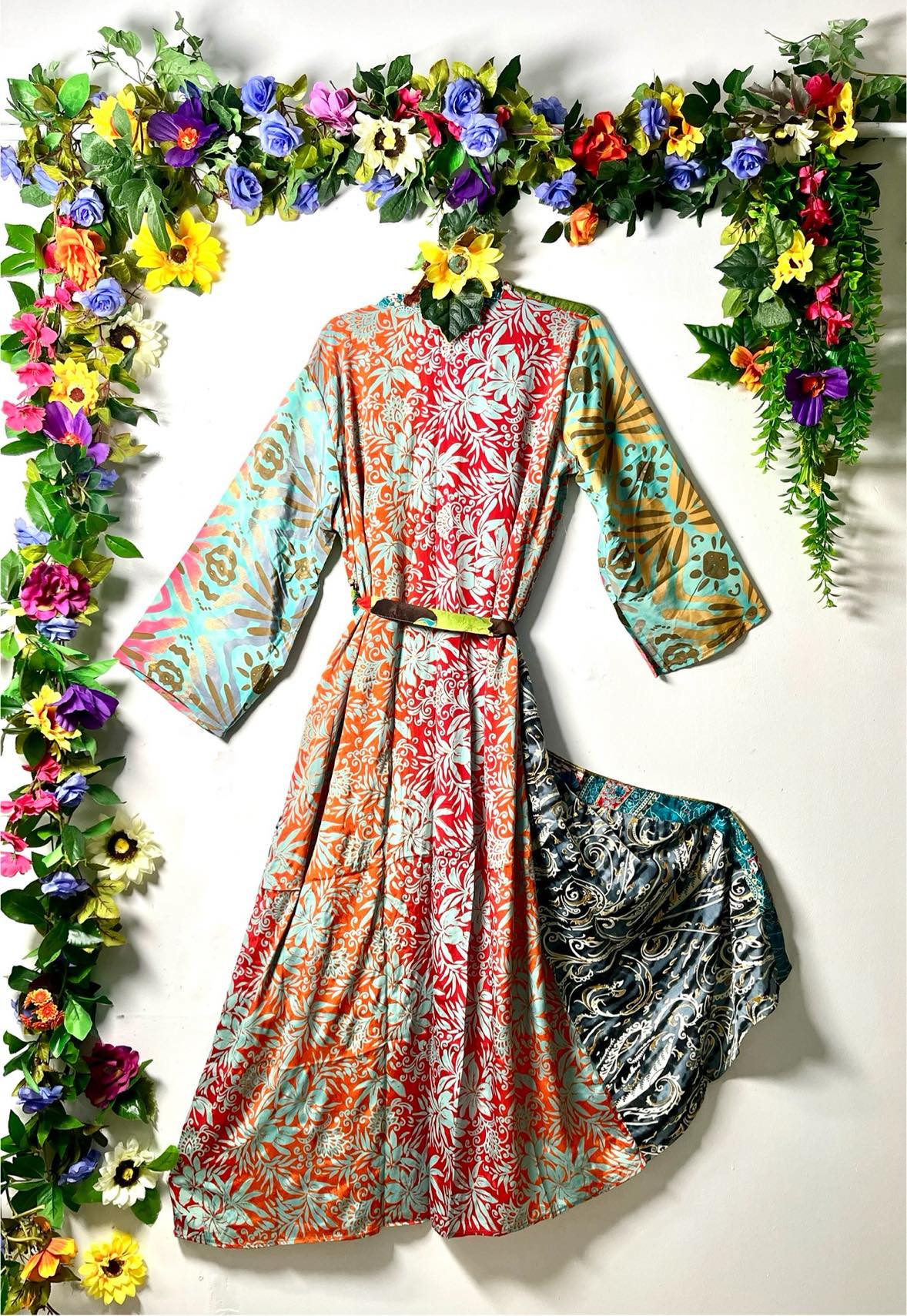 Silk Wanderlust Patch Kimono