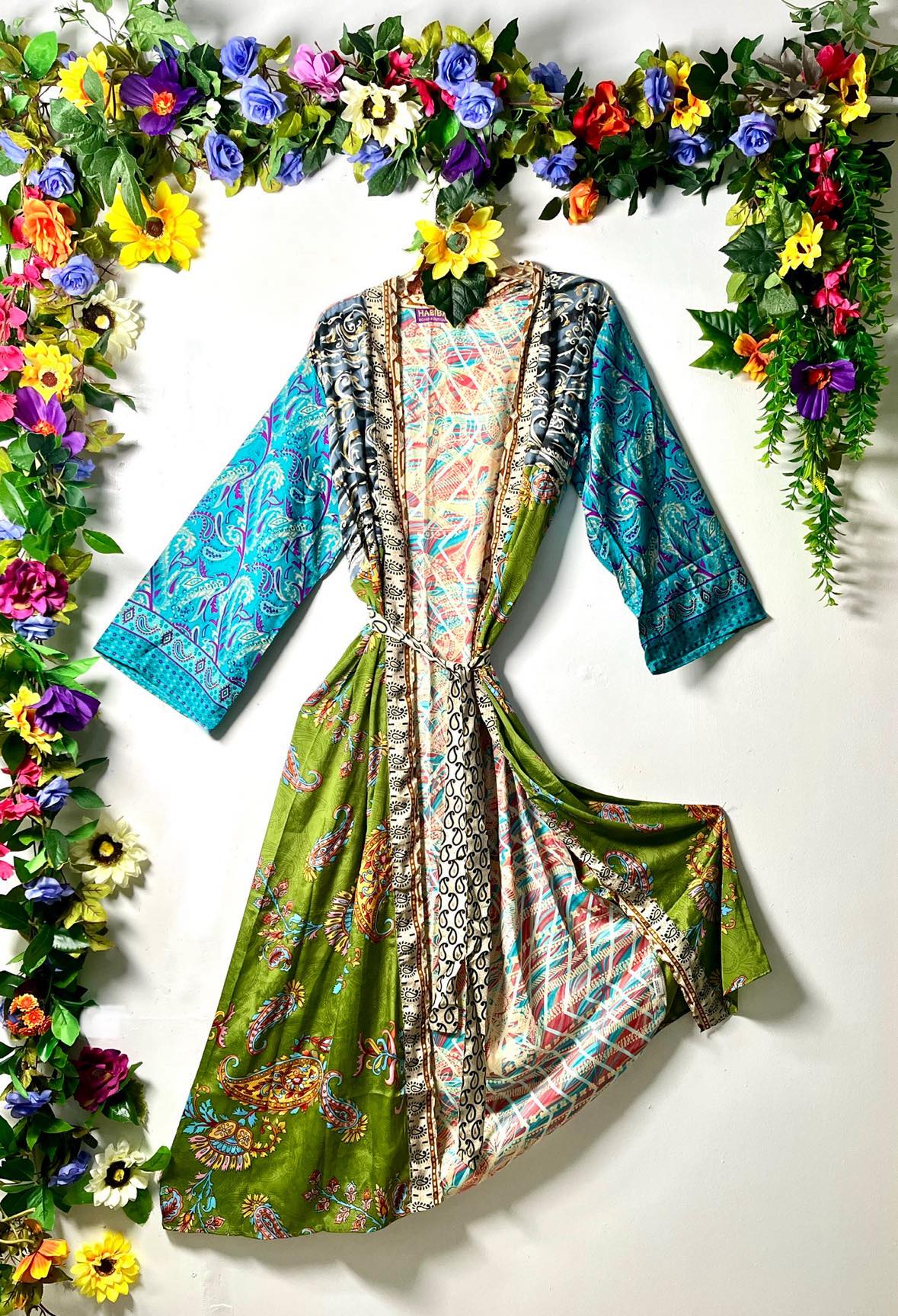 Silk Wanderlust Patch Kimono
