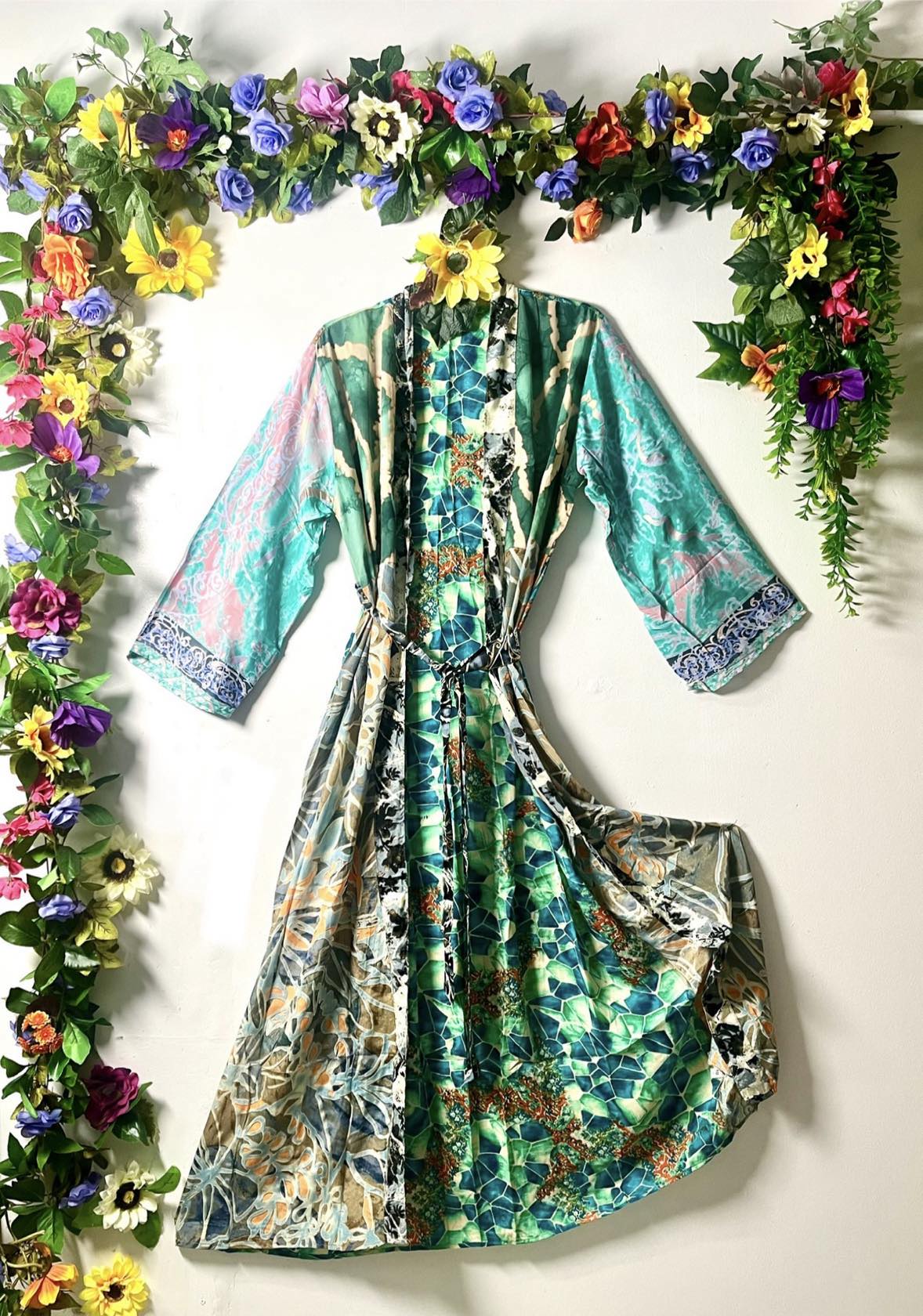 Silk Wanderlust Patch Kimono