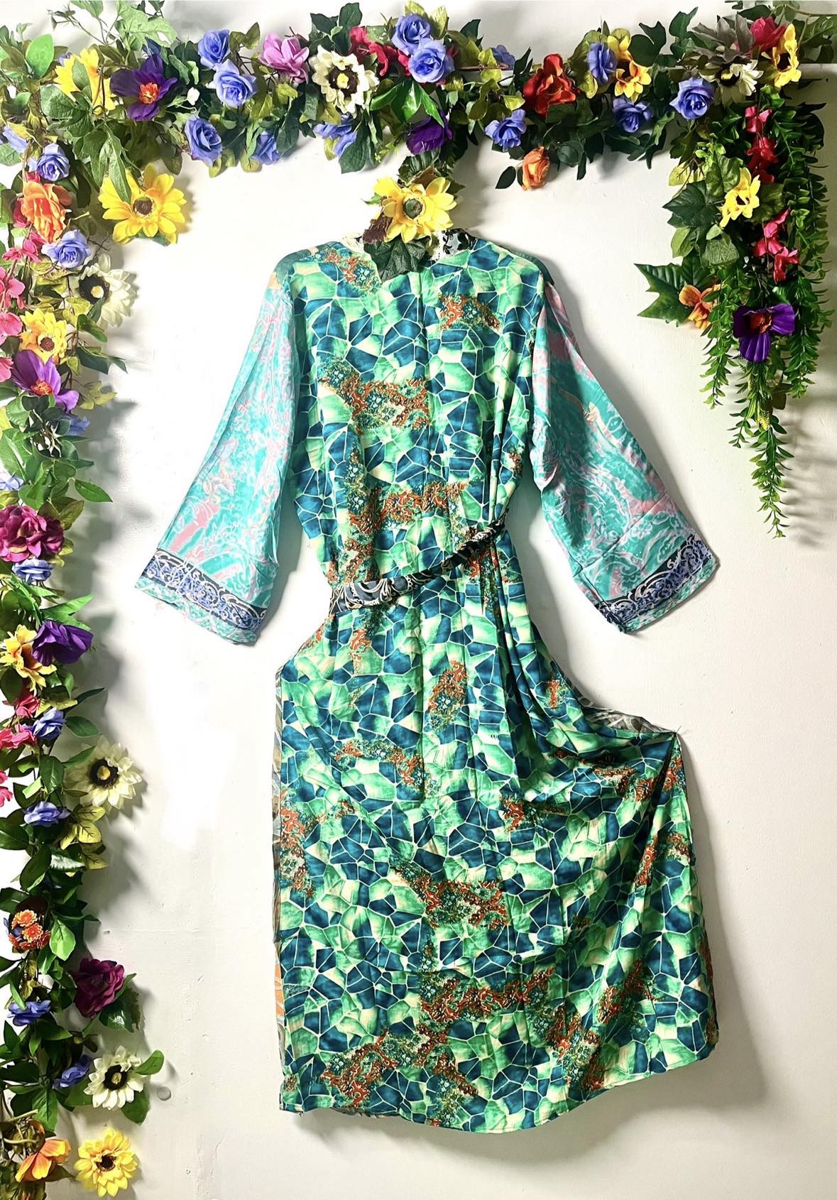 Silk Wanderlust Patch Kimono