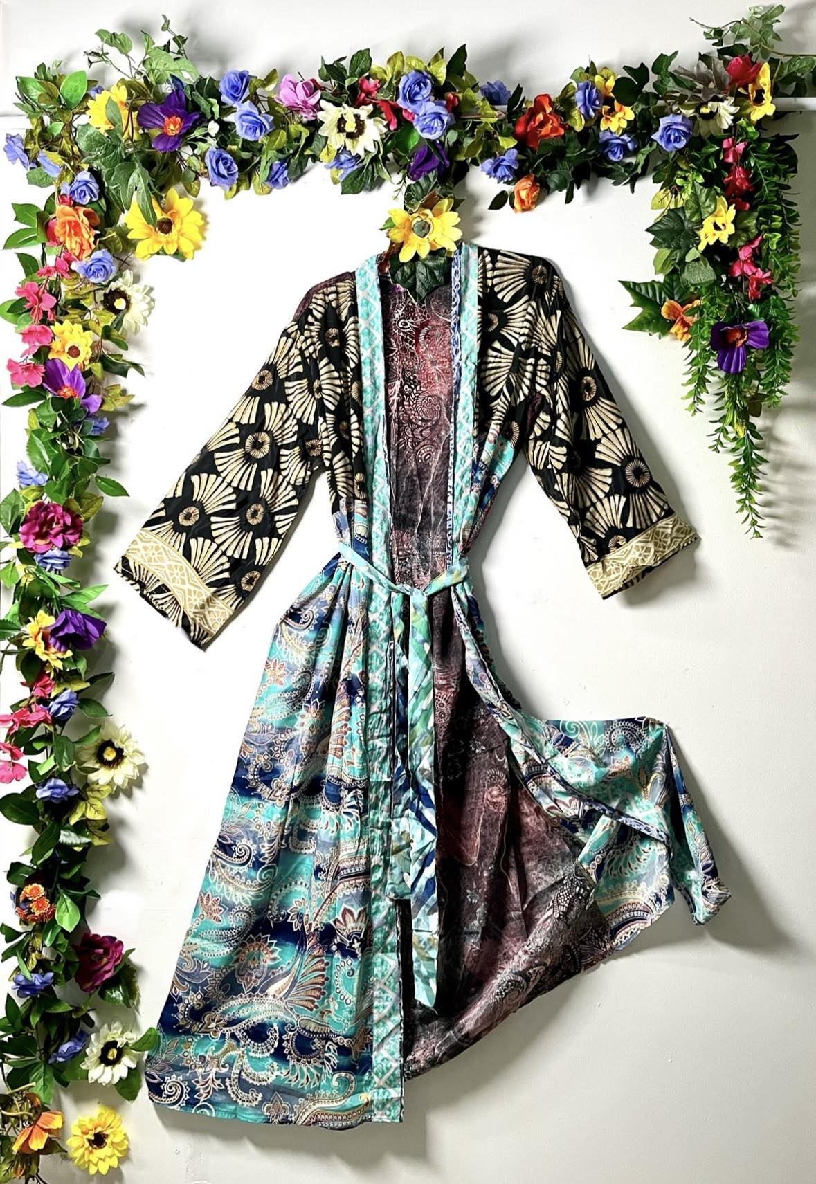 Silk Wanderlust Patch Kimono
