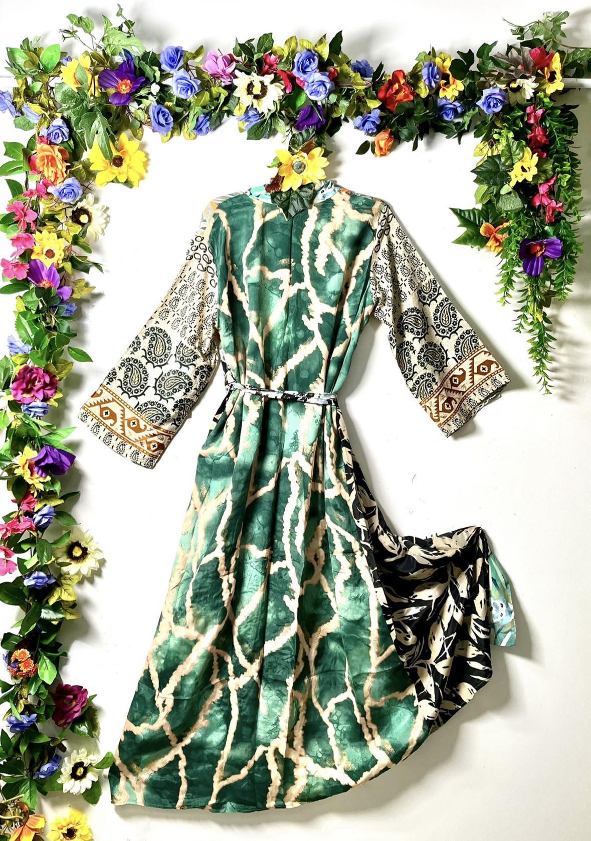 Silk Wanderlust Patch Kimono