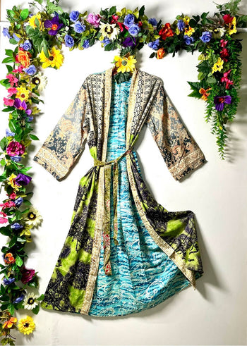 Silk Wanderlust Patch Kimonos