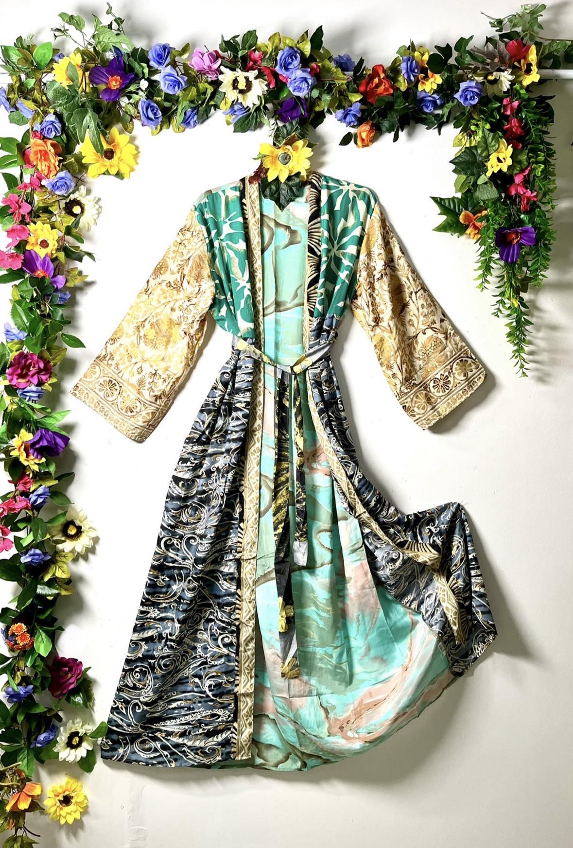 Silk Wanderlust Patch Kimonos