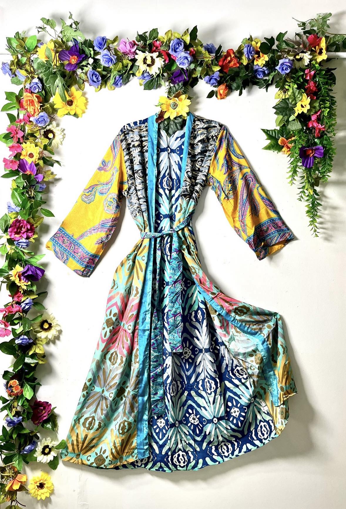 Silk Wanderlust Patch Kimonos