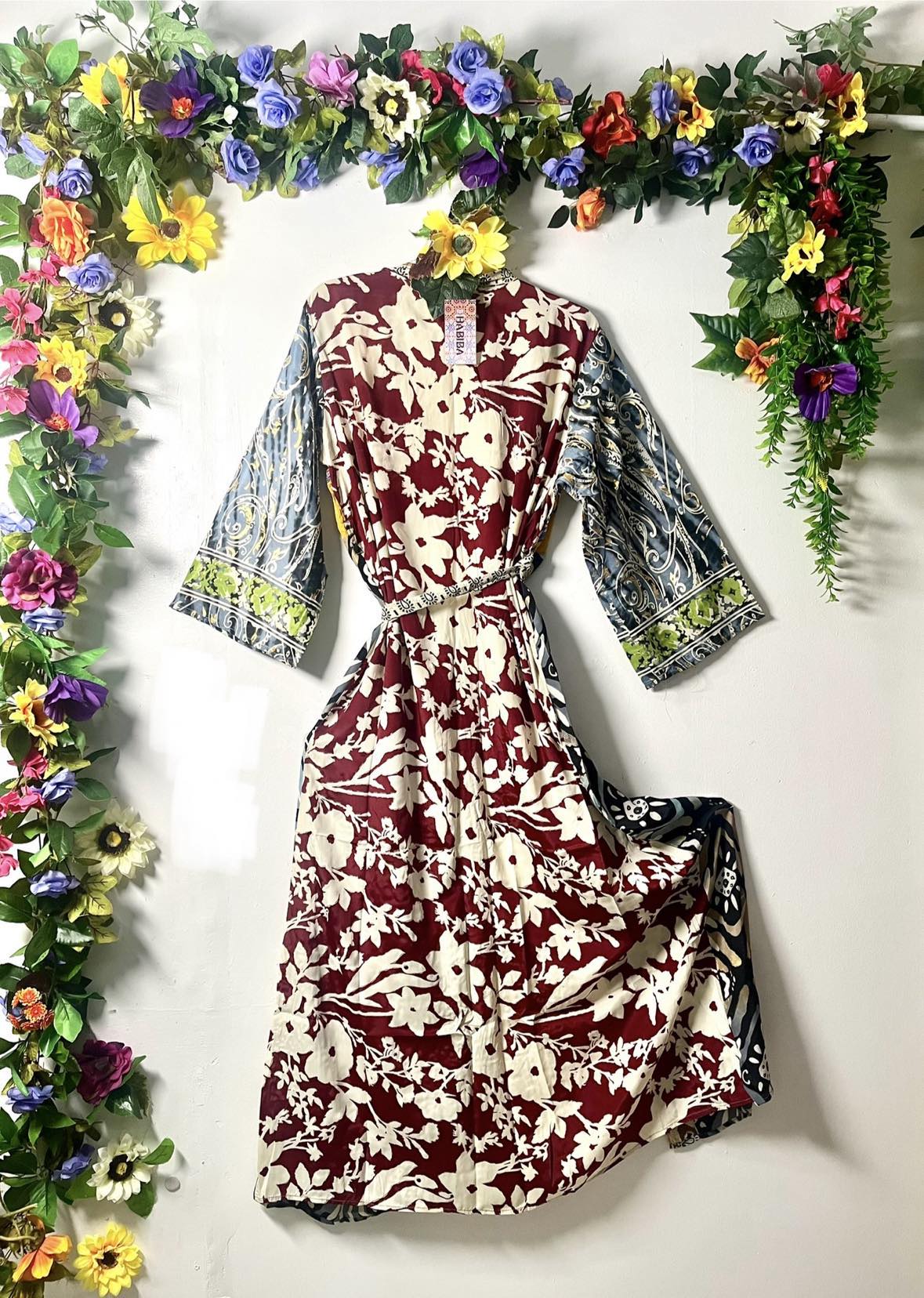 Silk Wanderlust Patch Kimono