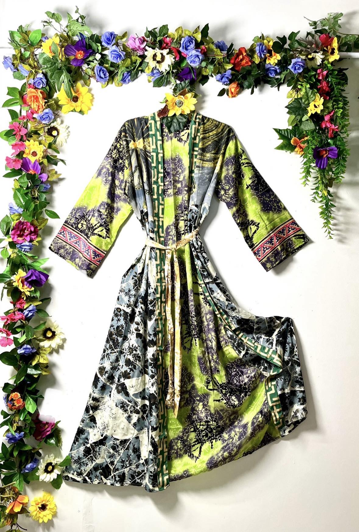 Silk Wanderlust Patch Kimonos