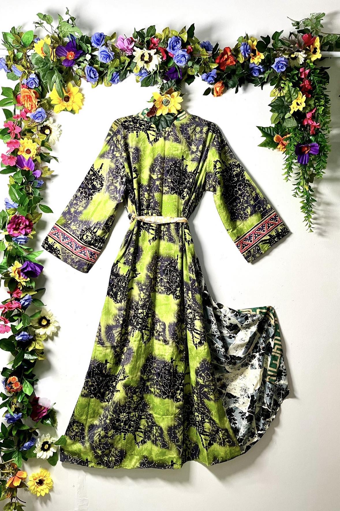 Silk Wanderlust Patch Kimonos