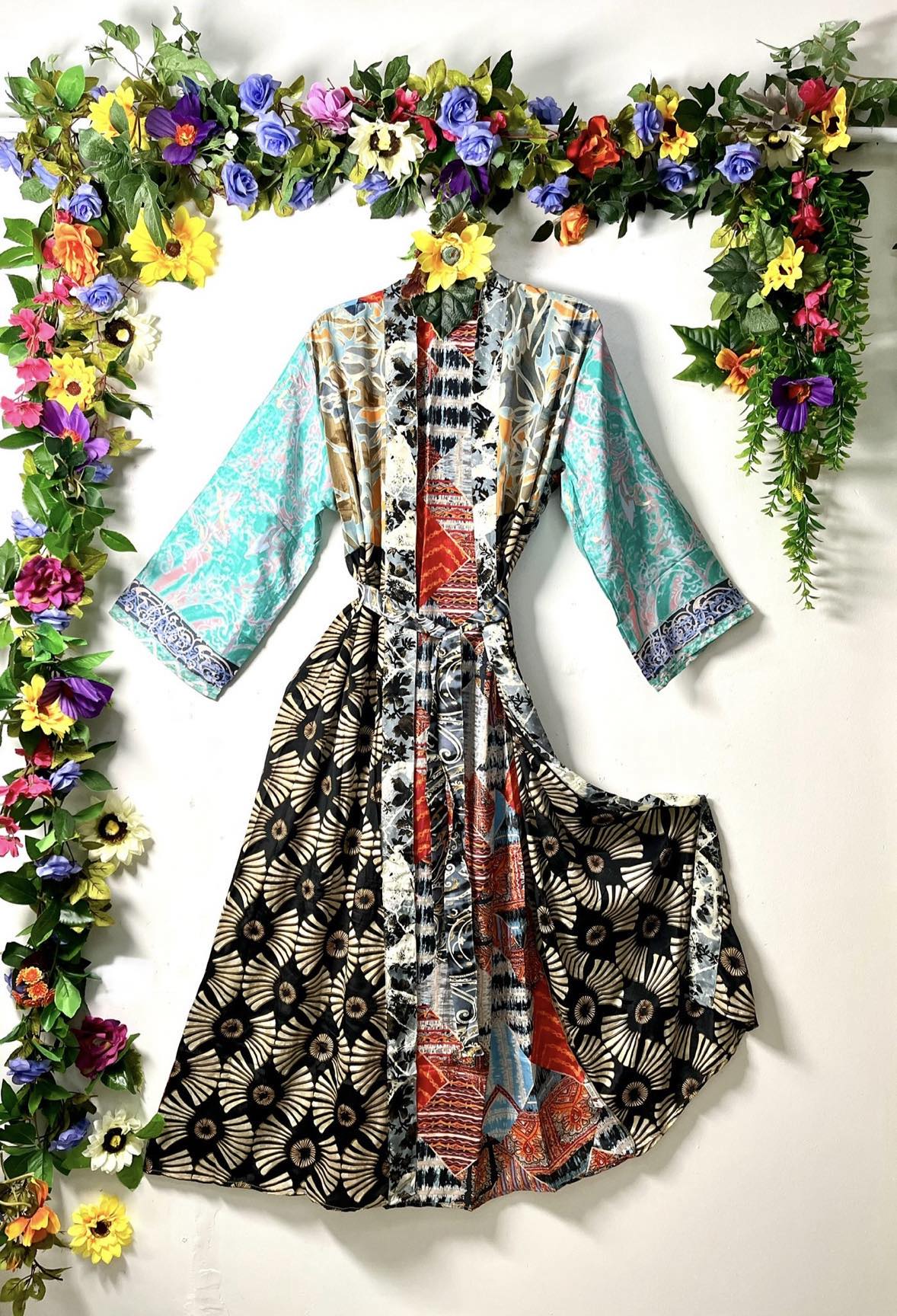 Silk Wanderlust Patch Kimonos