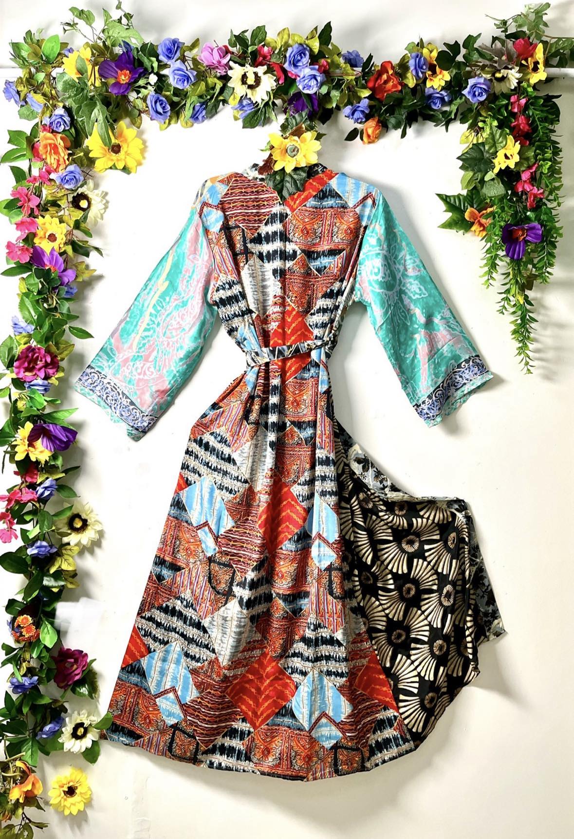 Silk Wanderlust Patch Kimonos