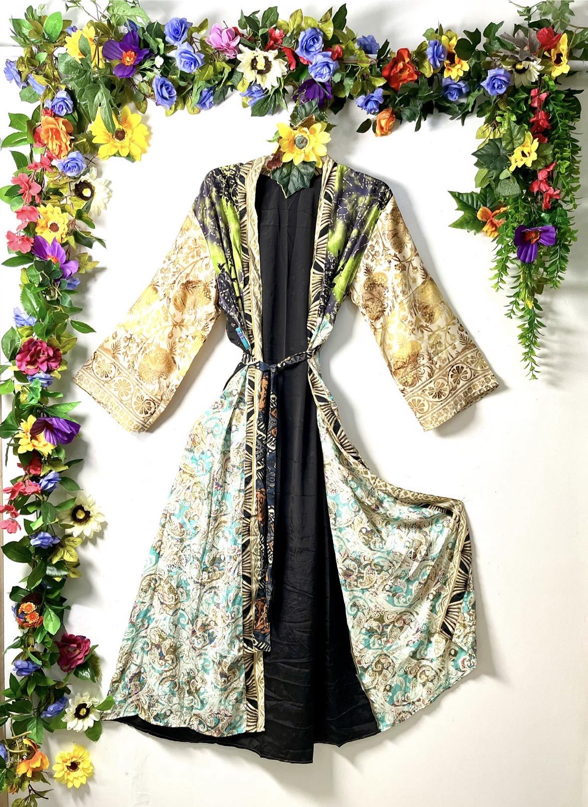 Silk Wanderlust Patch Kimonos