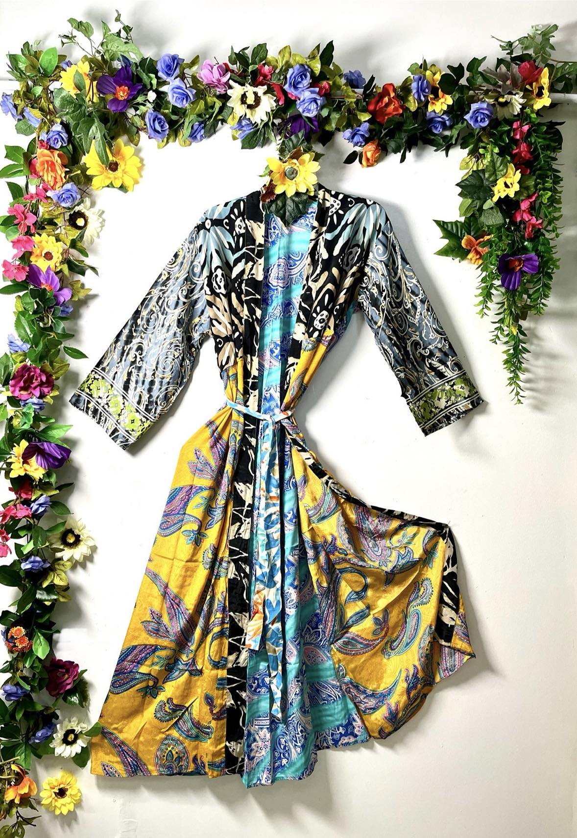 Silk Wanderlust Patch Kimonos