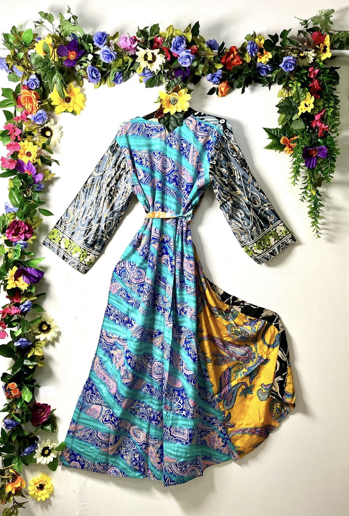 Silk Wanderlust Patch Kimonos