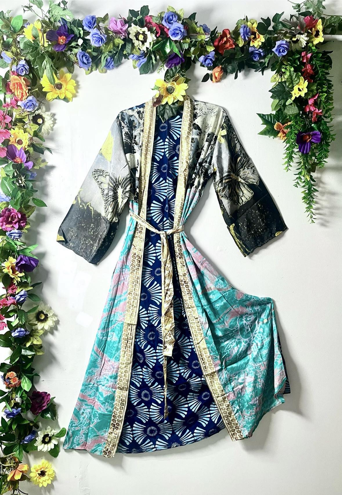 Silk Wanderlust Patch Kimono