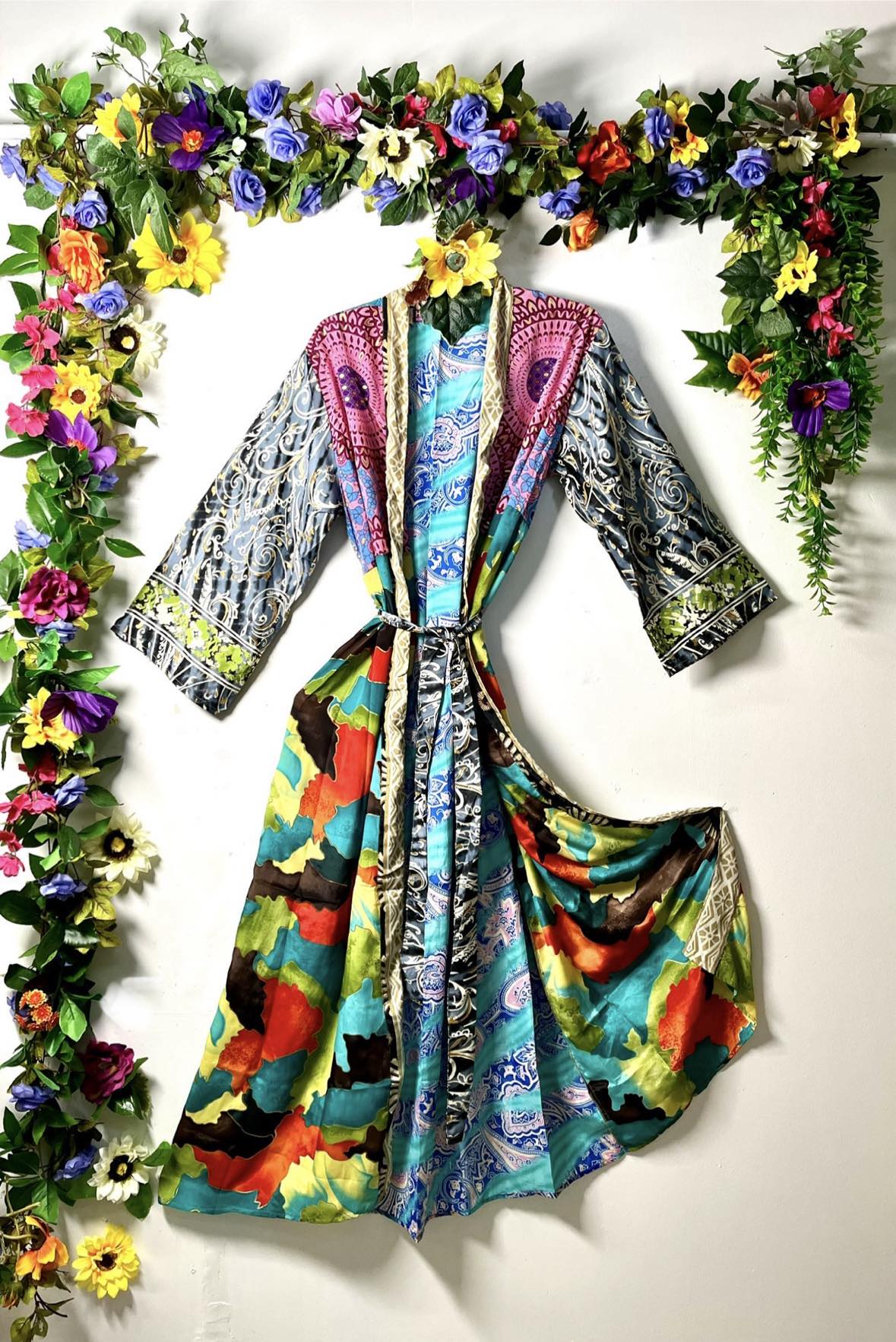 Silk Wanderlust Patch Kimonos