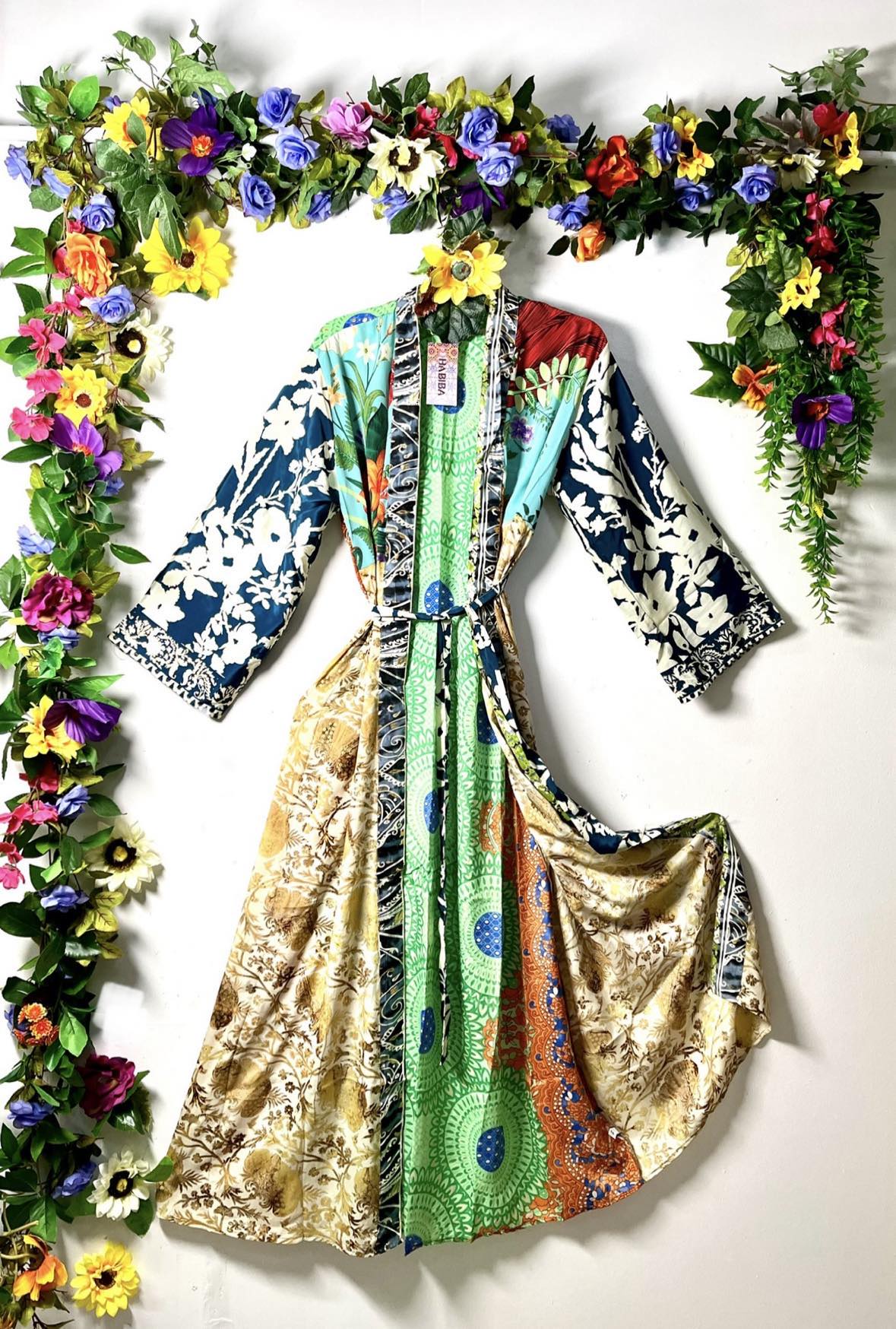 Silk Wanderlust Patch Kimonos