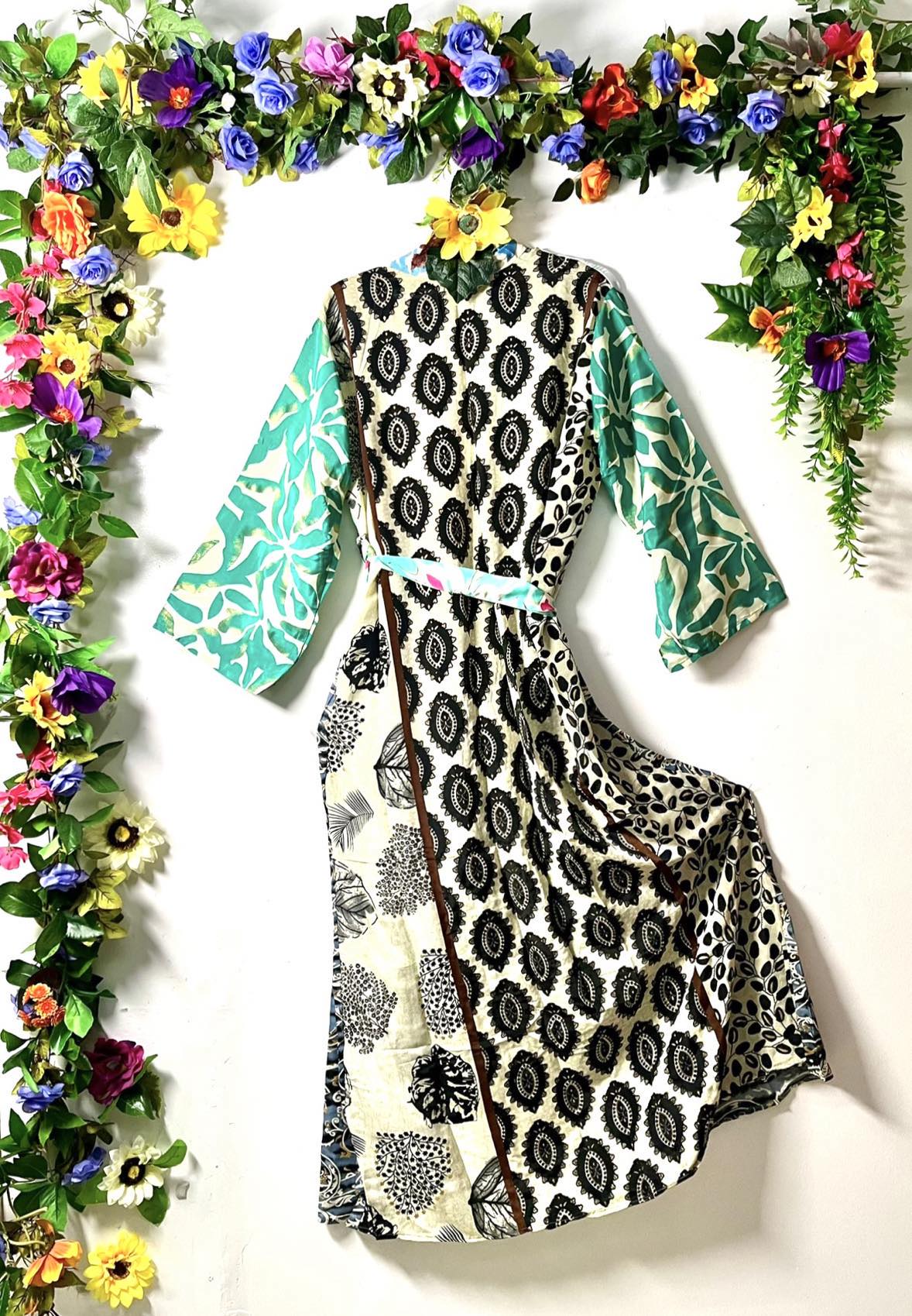 Silk Wanderlust Patch Kimono