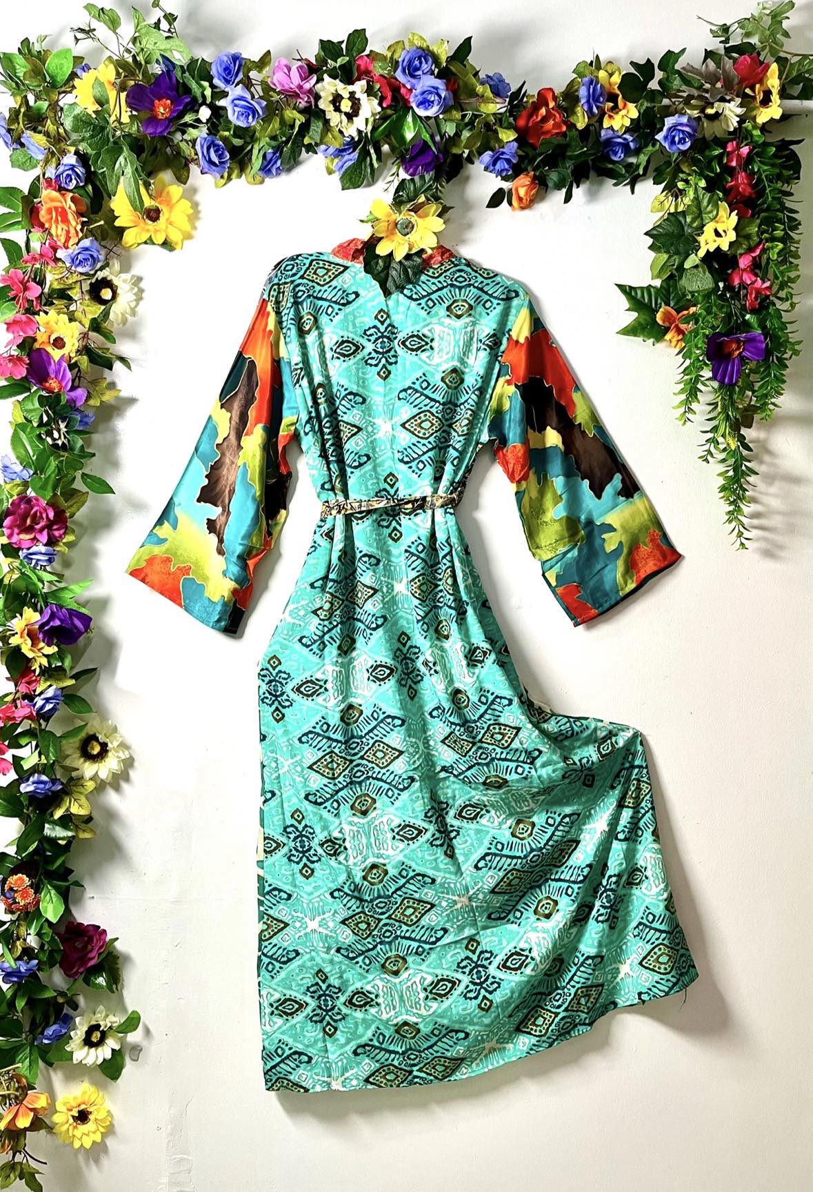 Silk Wanderlust Patch Kimono