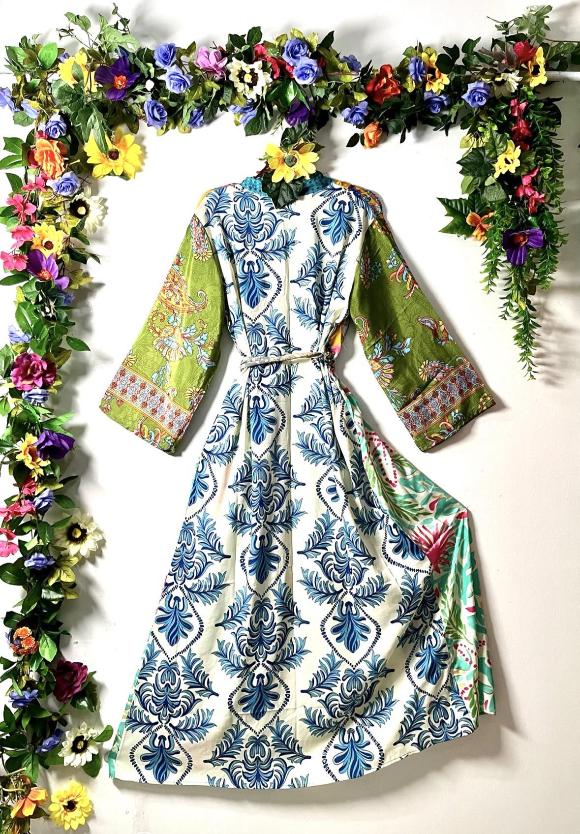 Silk Wanderlust Patch Kimono