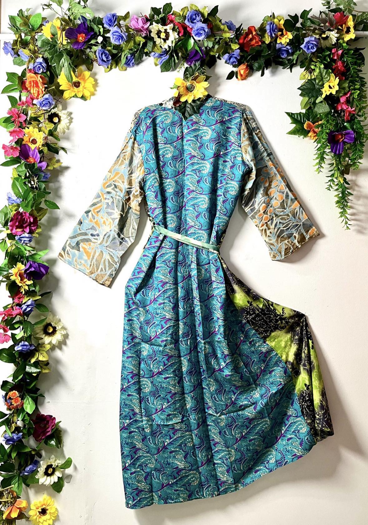 Silk Wanderlust Patch Kimono