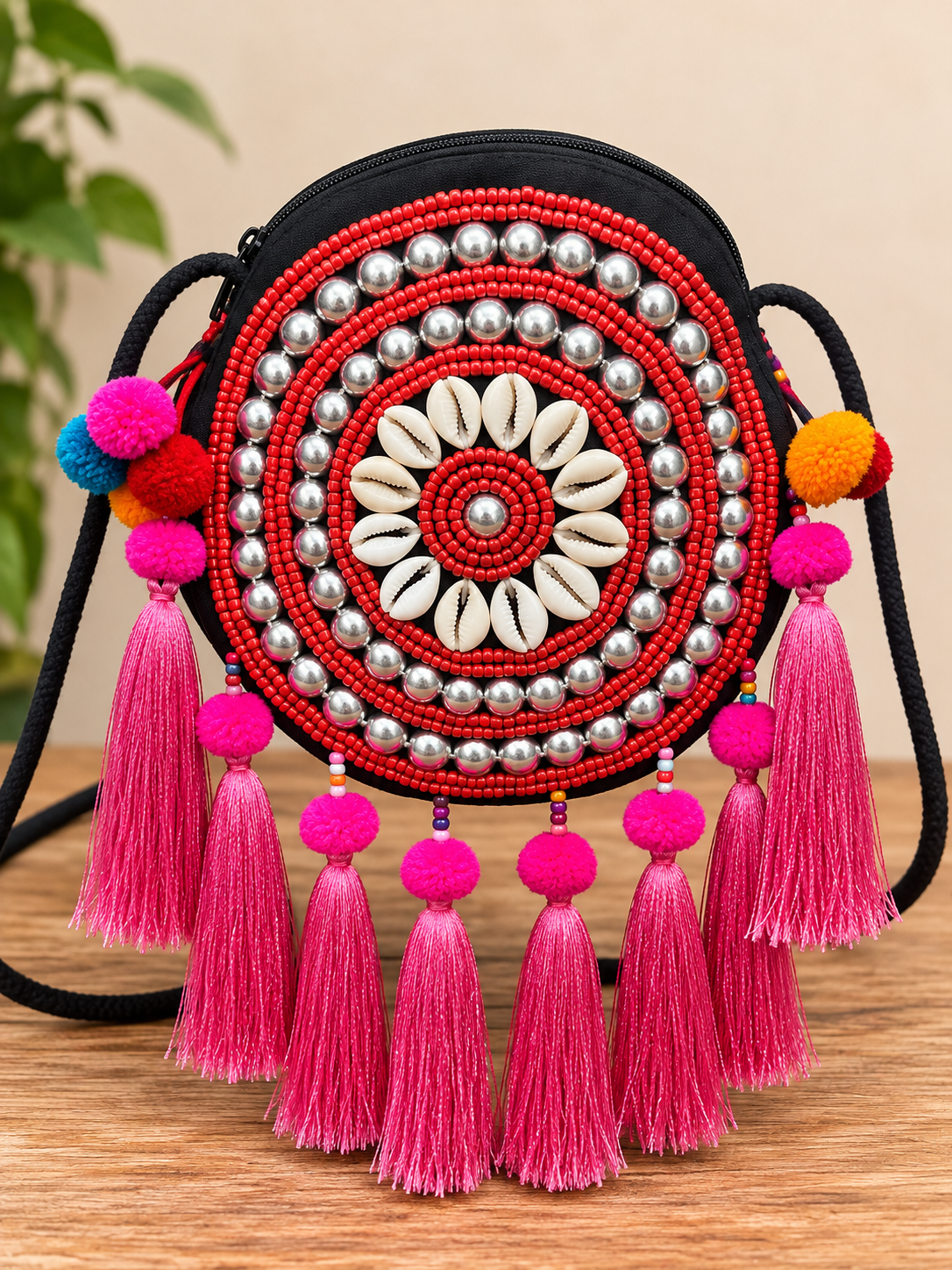 Hmong Boho Mandala Tassel Bags