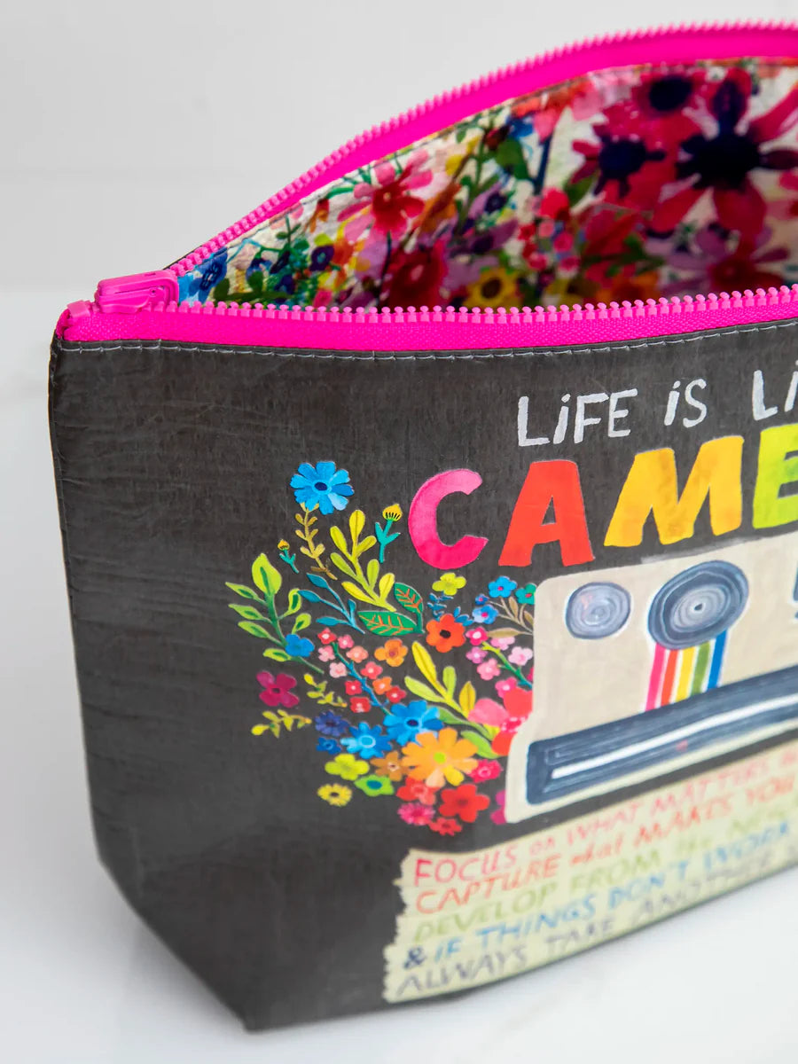 Life Is Like A Camera Zipped Pouch