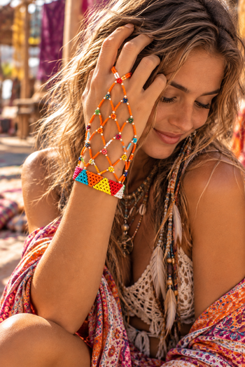 Beaded Slave Bangle