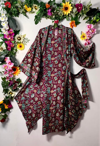 Sunmoon-Silk Butterfly Kimono