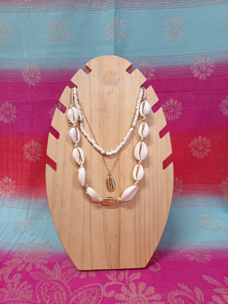 NECKLACE SET F - Cowrie Shell Trio Set
