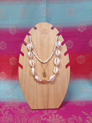 NECKLACE SET F - Cowrie Shell Trio Set
