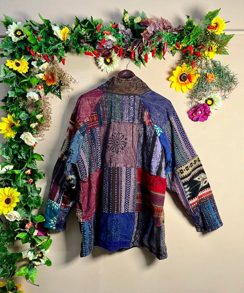 Gheri Patchwork Fleece Jacket XXXL