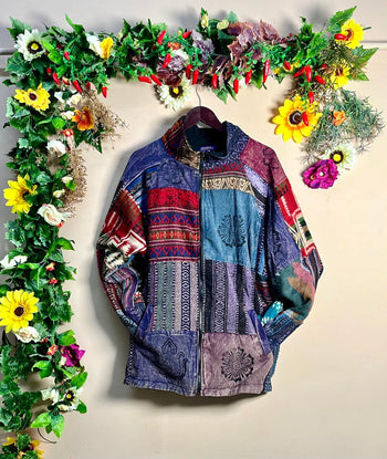 Gheri Patchwork Fleece Jacket XXXL