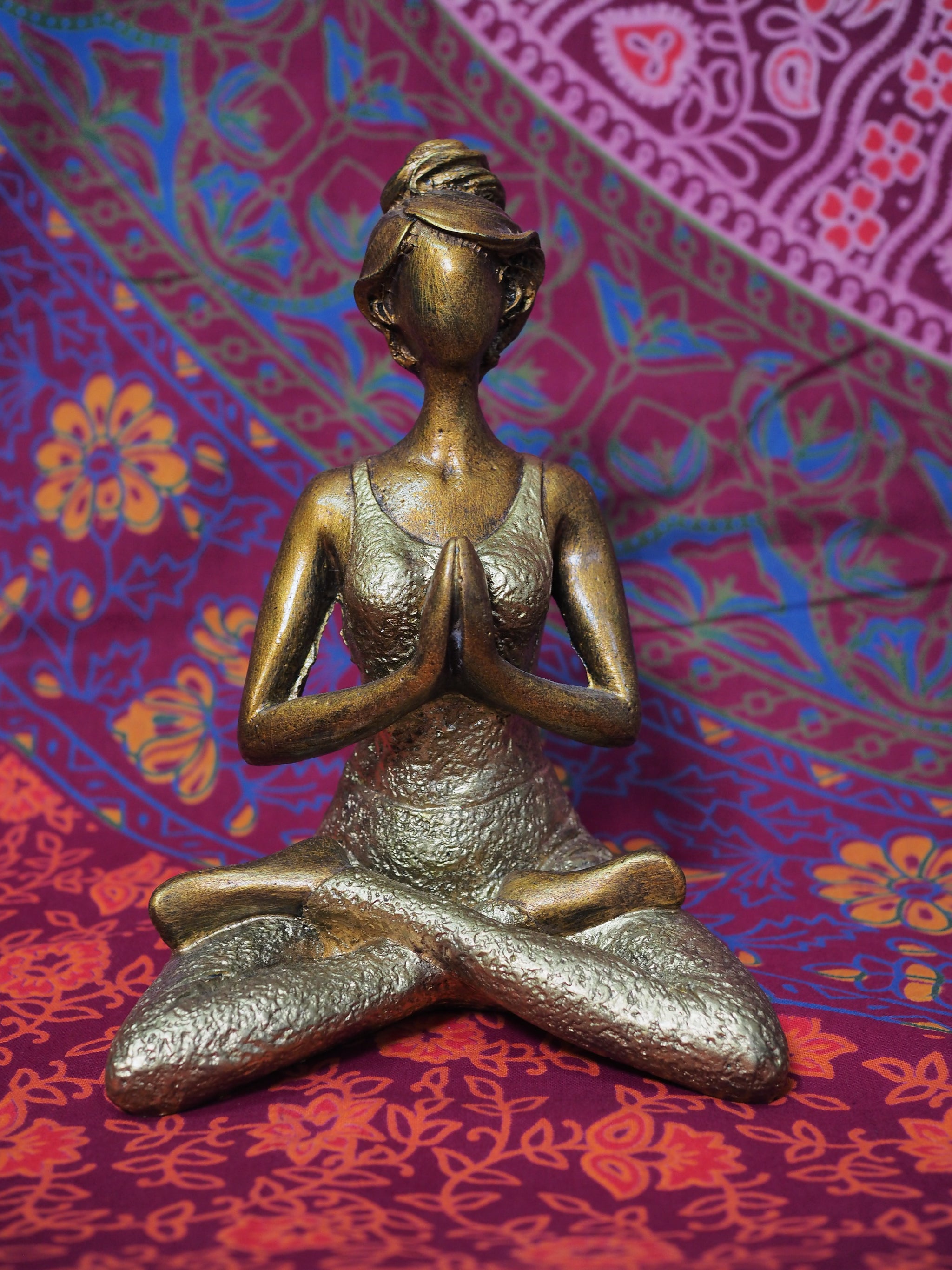 Lotus Pose Yoga Woman (Medium)