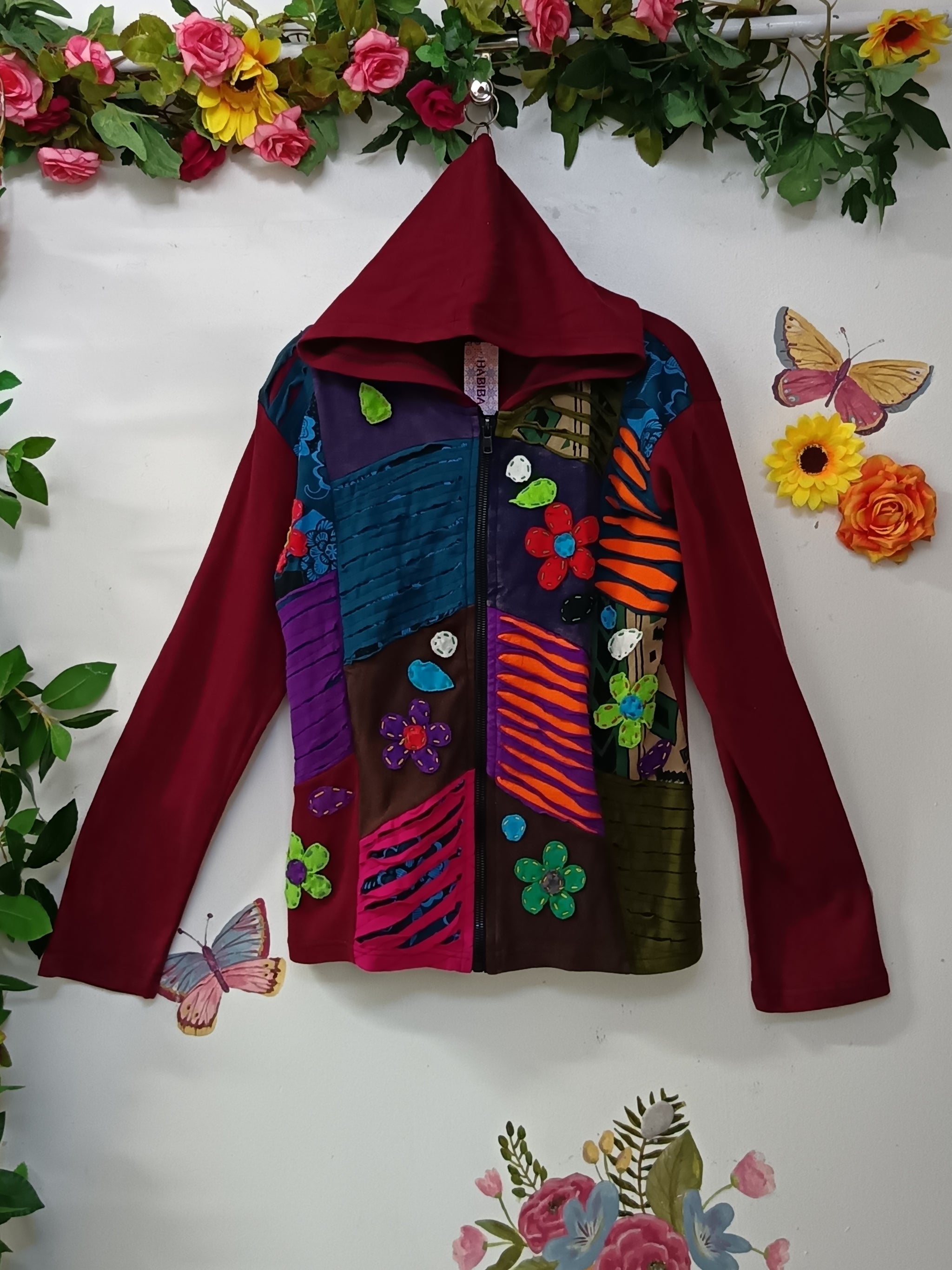 Kathmandu Razor-Cut Flower Hoodie