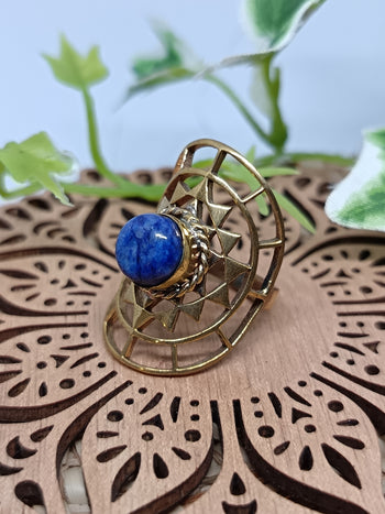 Spiderweb Gemstone Ring