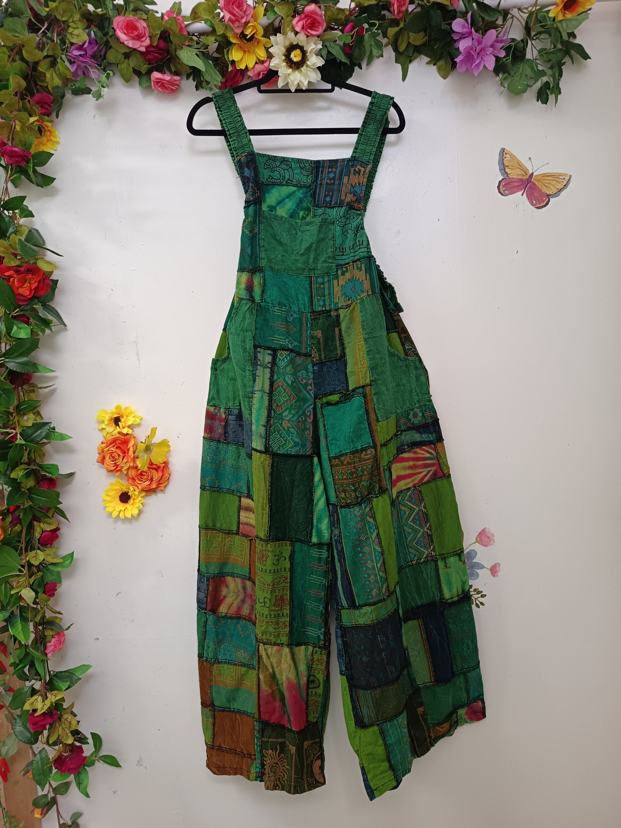 Nomad Patchwork Dungarees
