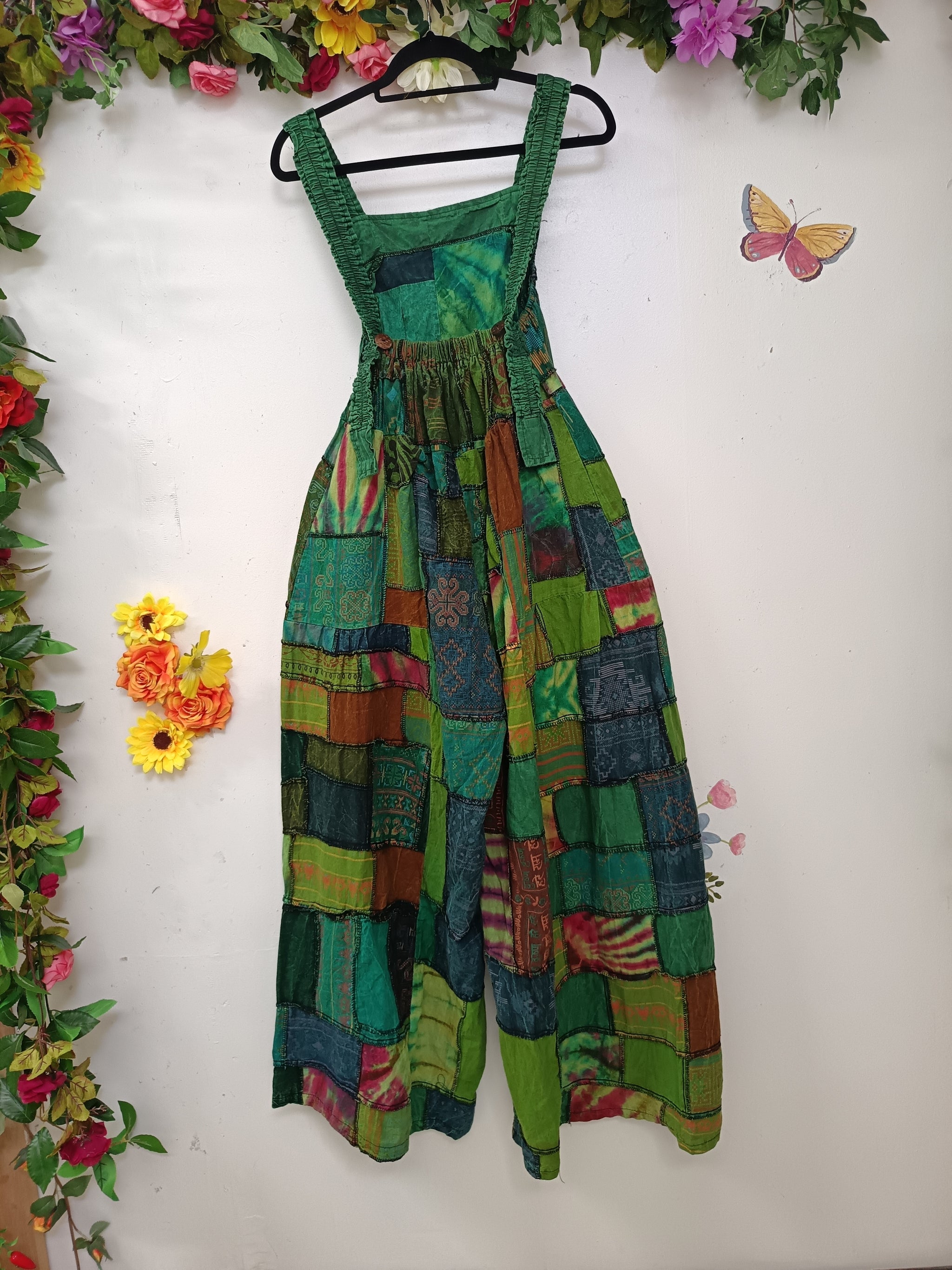 Nomad Patchwork Dungarees