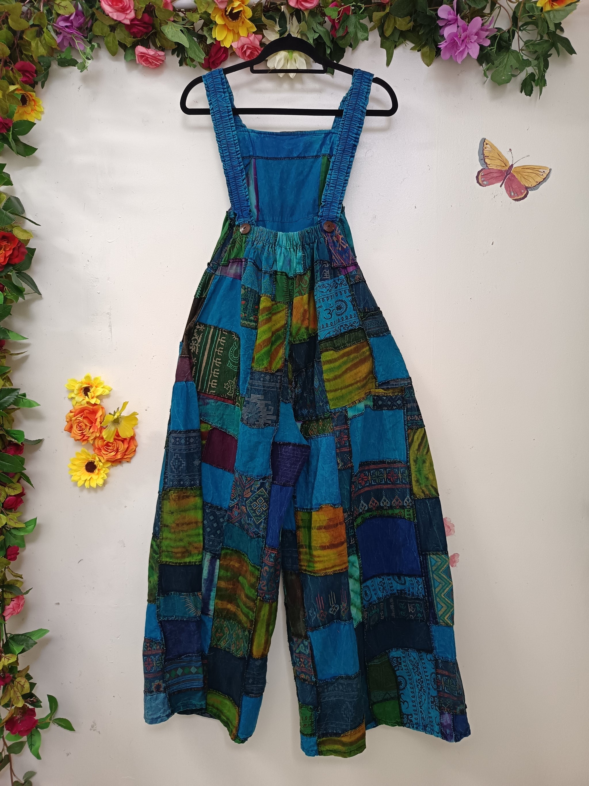 Nomad Patchwork Dungarees