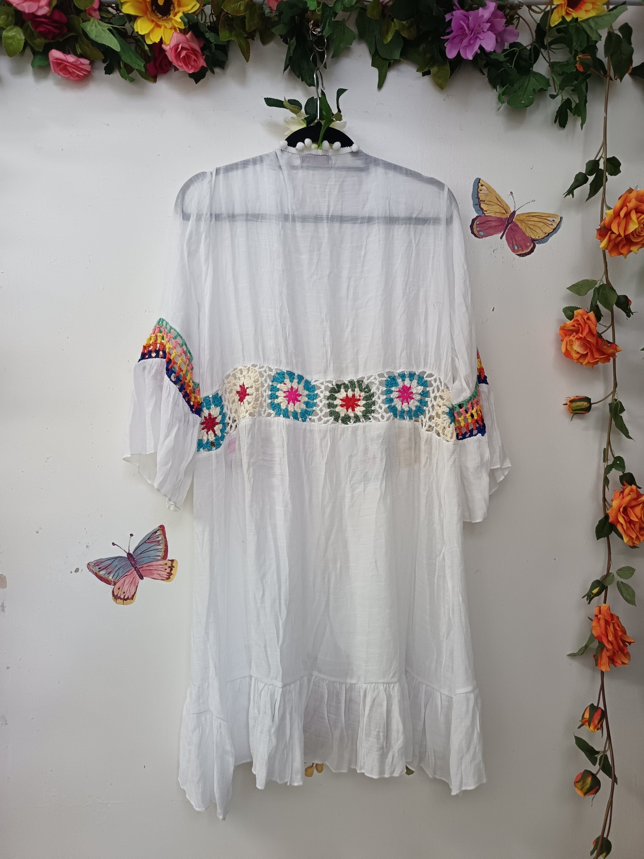 Cotton Breese Granny Square Kimono