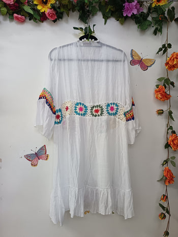 Cotton Breese Granny Square Kimono