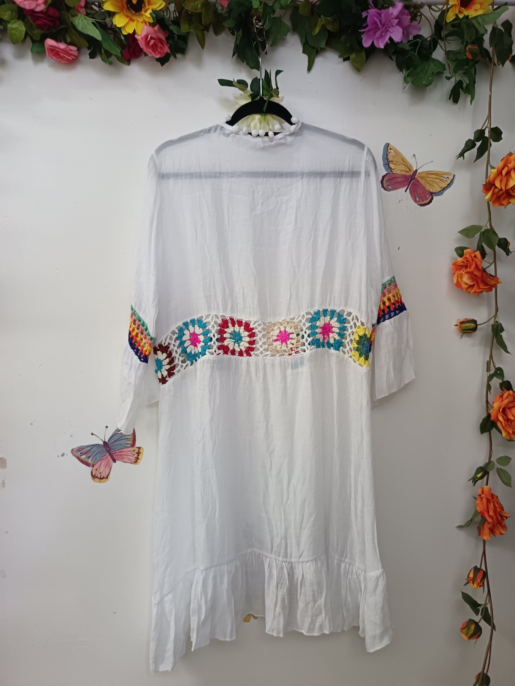 Cotton Breese Granny Square Kimono