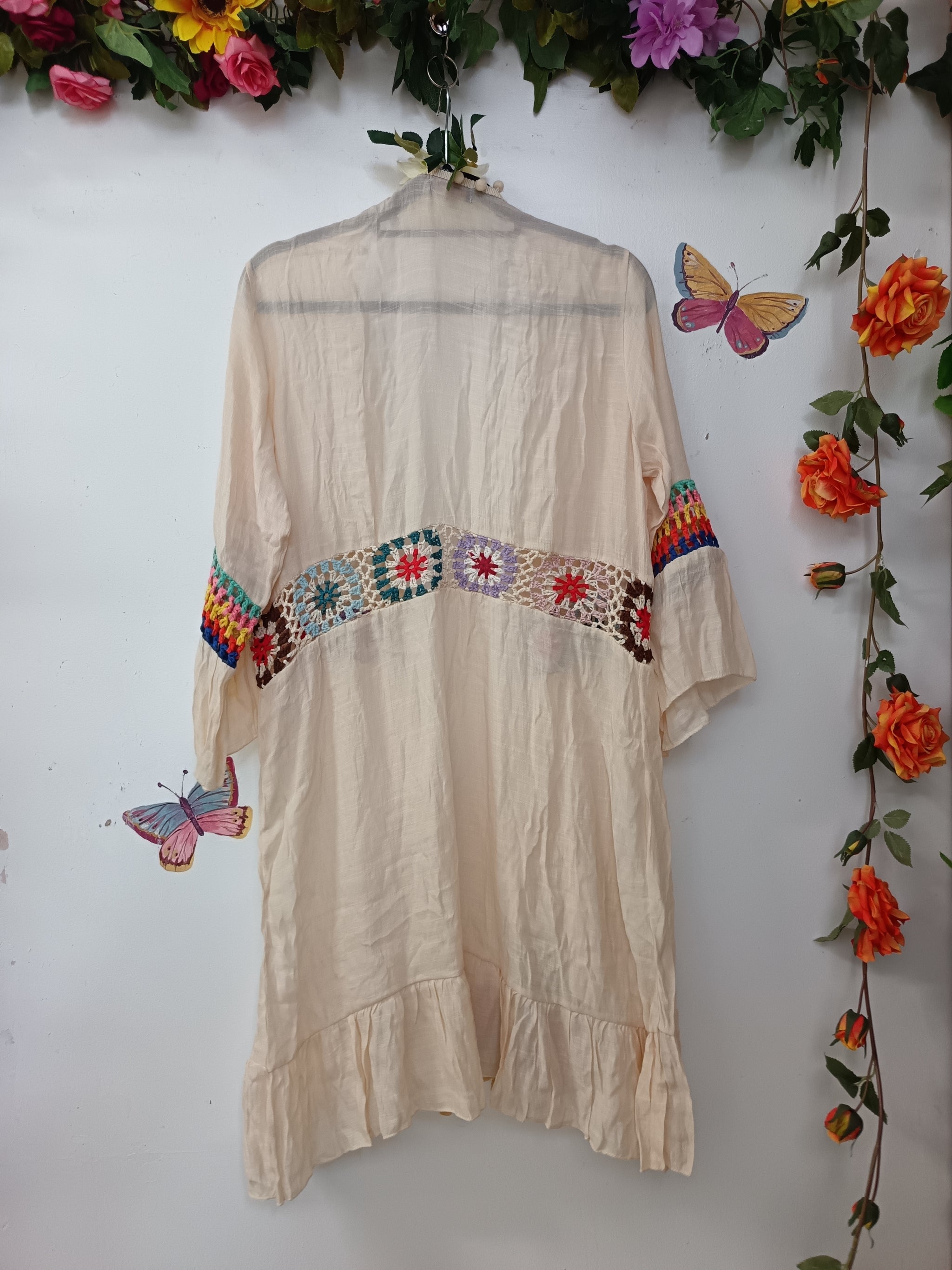 Cotton Breese Granny Square Kimono