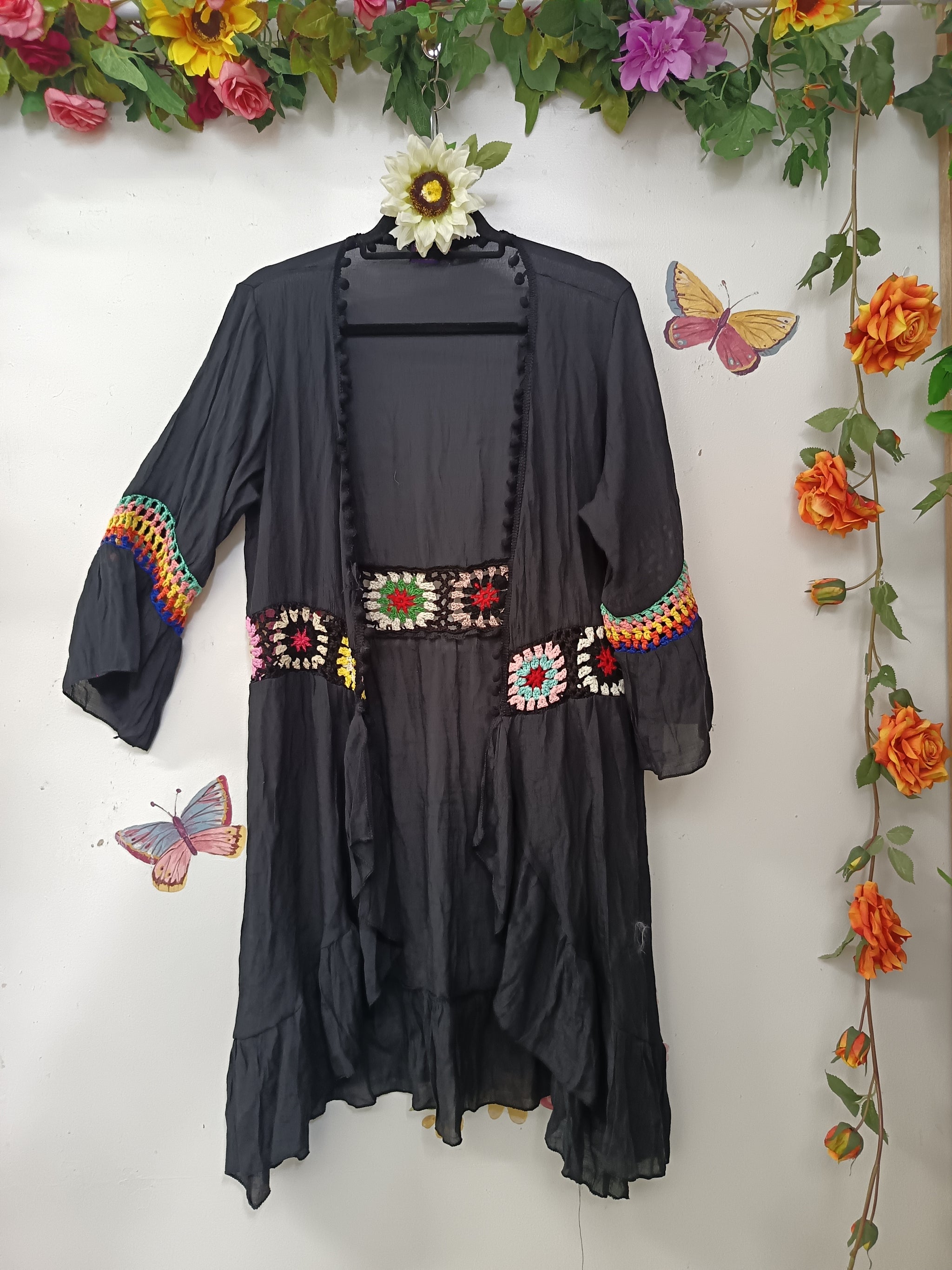 Cotton Breese Granny Square Kimono