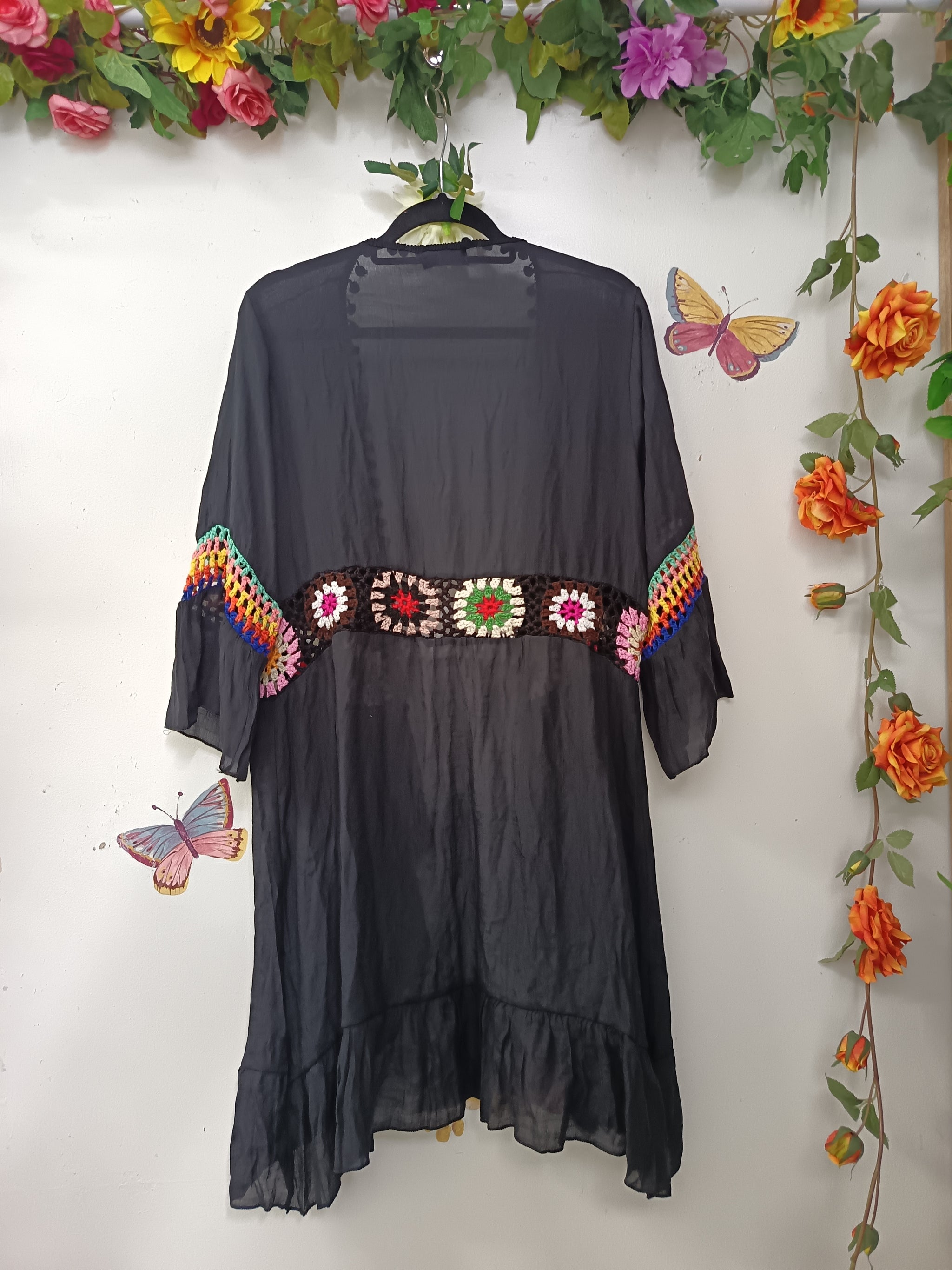 Cotton Breese Granny Square Kimono