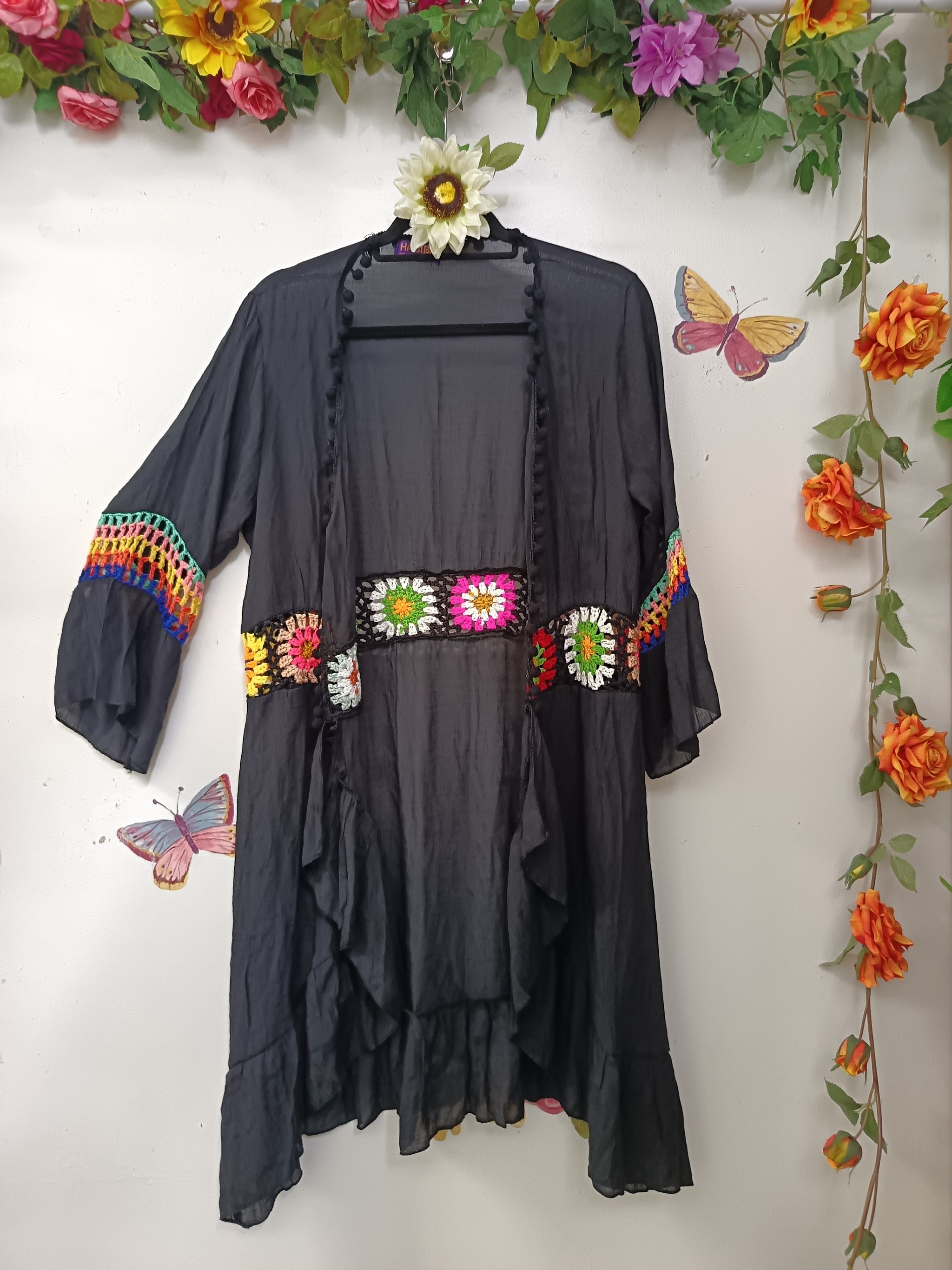 Cotton Breese Granny Square Kimono