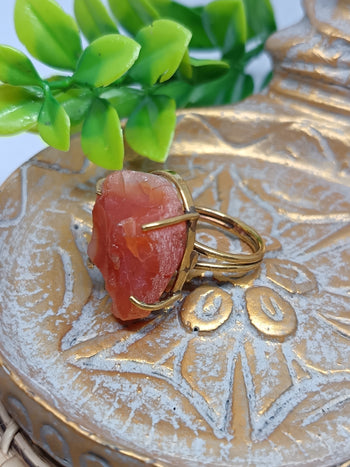 Goddess Raw Stone Ring