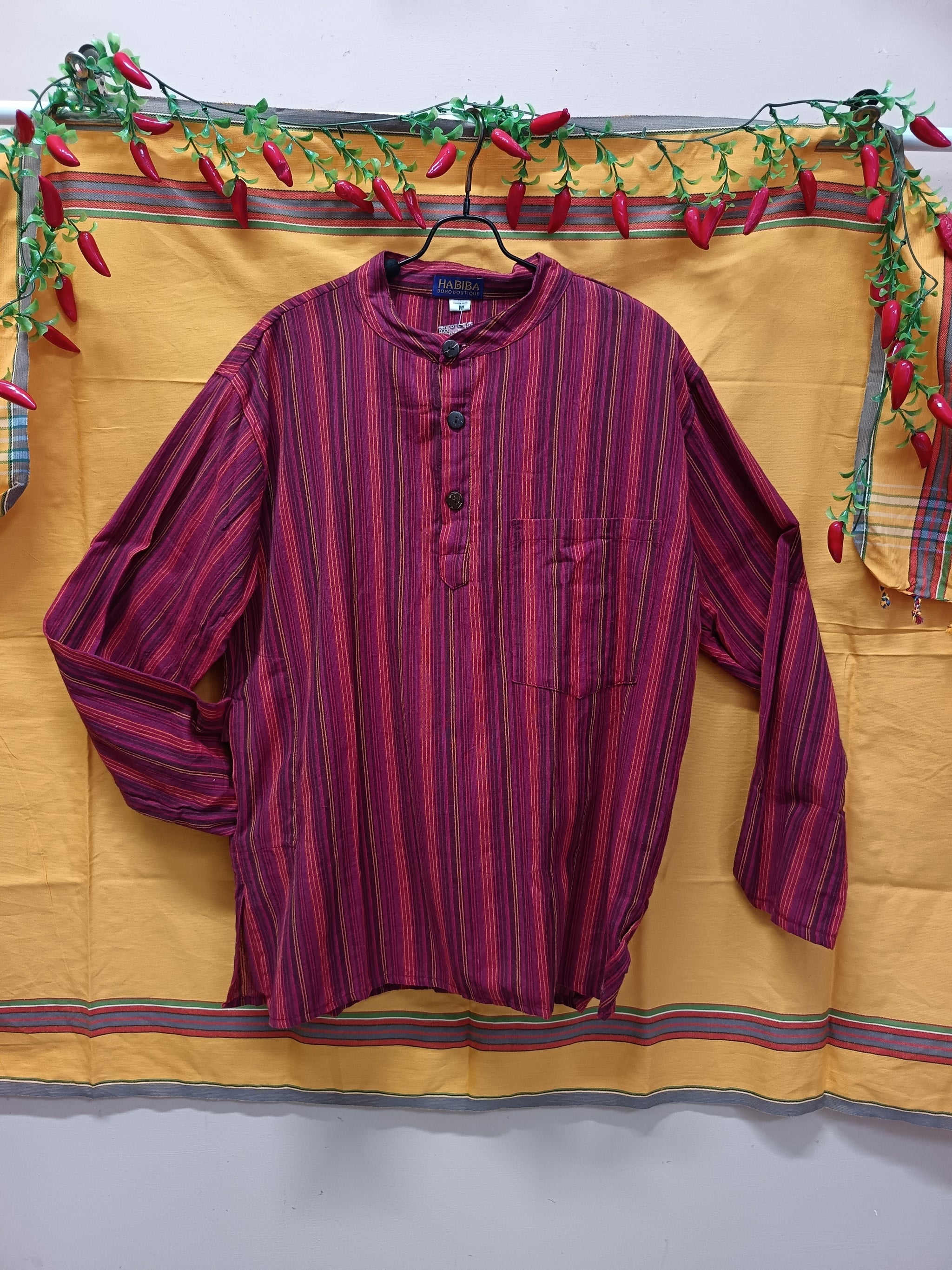 Kurtha Striped Shirt - Med