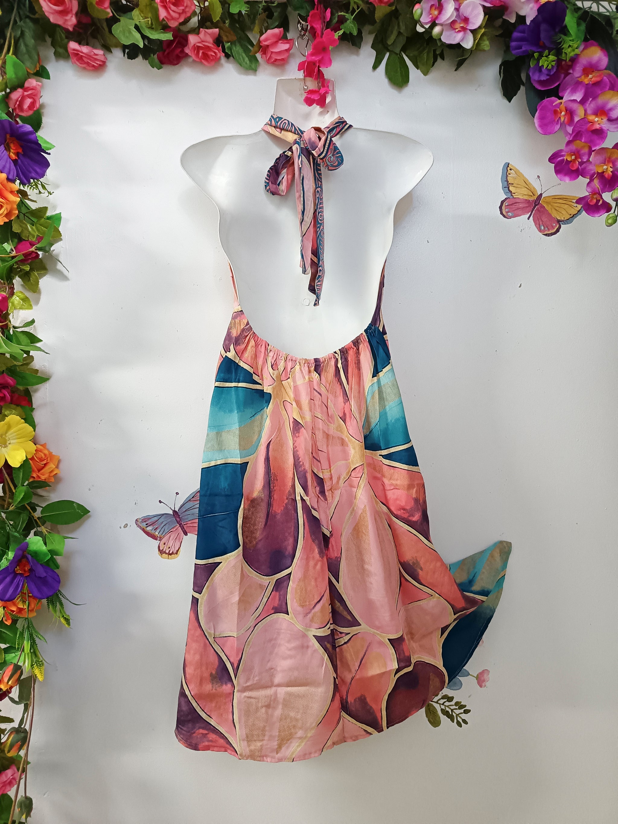 Silk & Soul Midi Muse Halter Dress